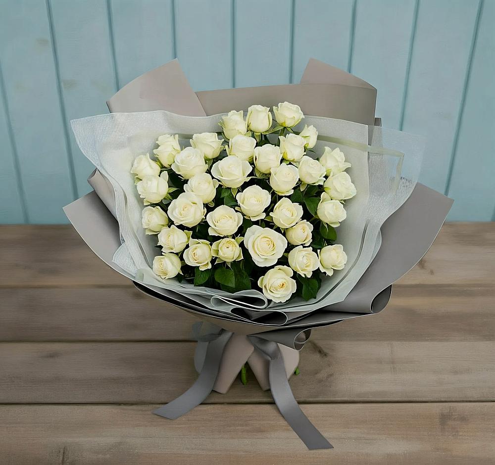 Букет Белоснежная нежность в Масловой Пристани