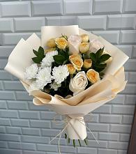 Букет цветов из:  Розы и Хризантемы в Масловой Пристани