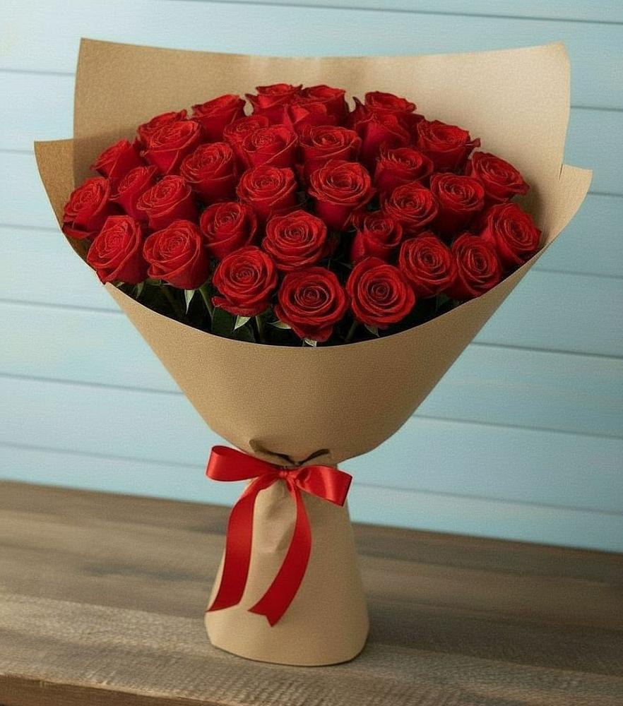 Букет Красные розы Милано в Масловой Пристани