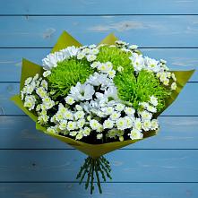 Букет цветов из:  Хризантемы #REPLACE_PRED# Масловой Пристани