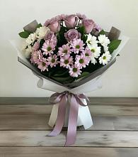Букет цветов из:  Хризантемы и Розы в Масловой Пристани