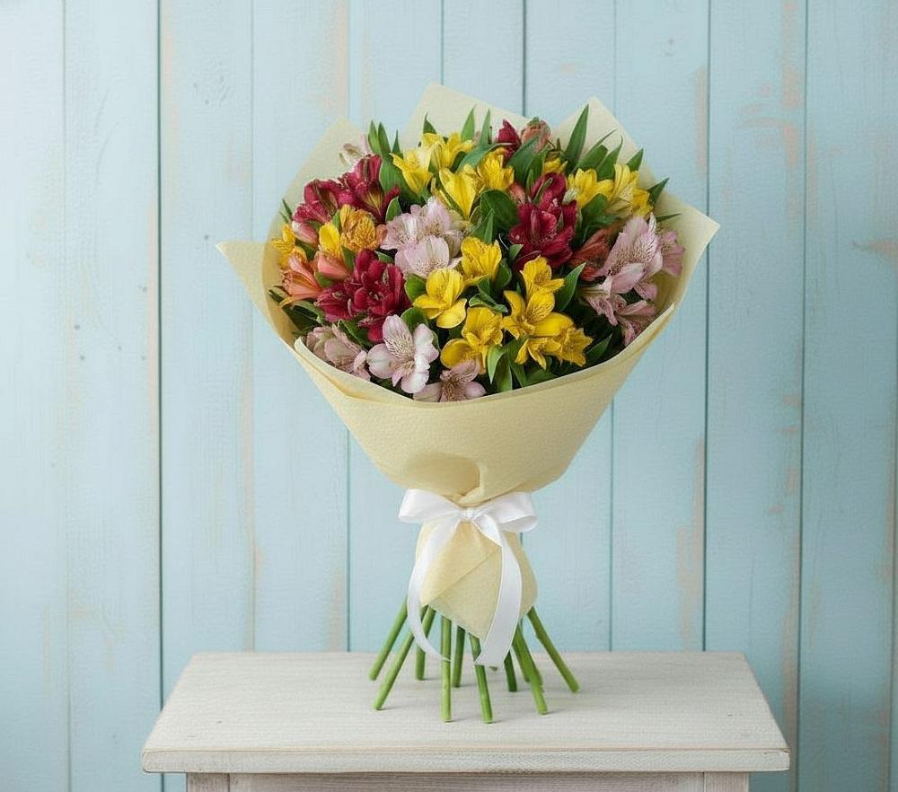 Букет цветов из: Альстромерии в Масловой Пристани