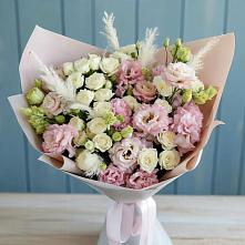 Букет цветов из:  Альстромерии и Розы в Масловой Пристани